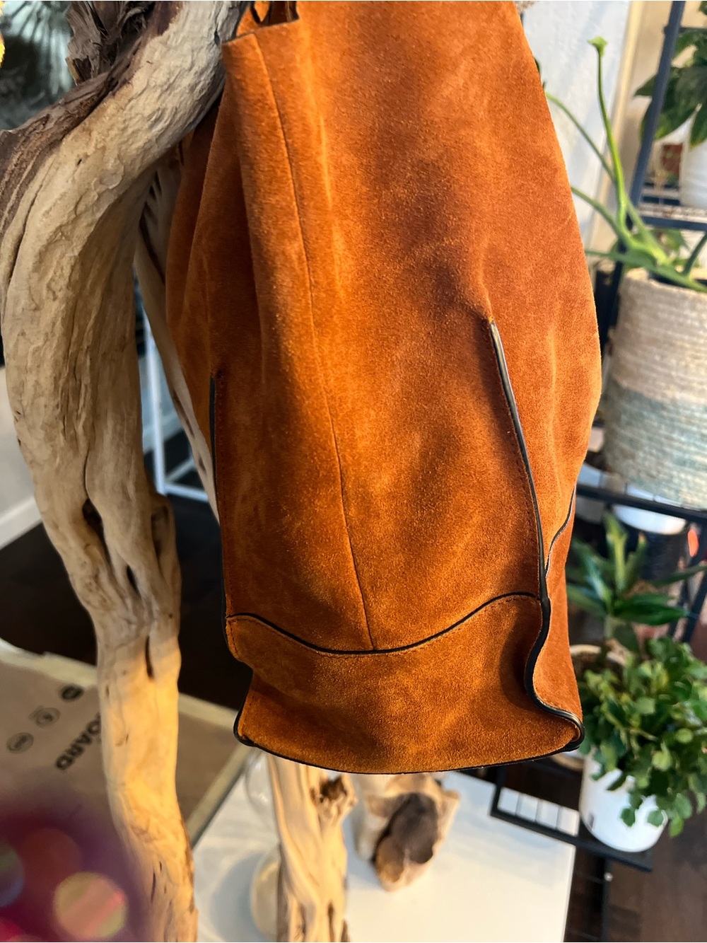 Rag & Bone Suede Tote Bag in Cognac - Picture 4 of 6